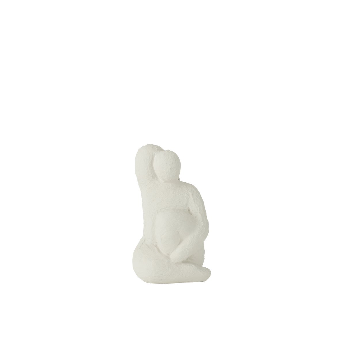 Sculpture Venus en ciment blanc - vue latérale mettant en valeur son design