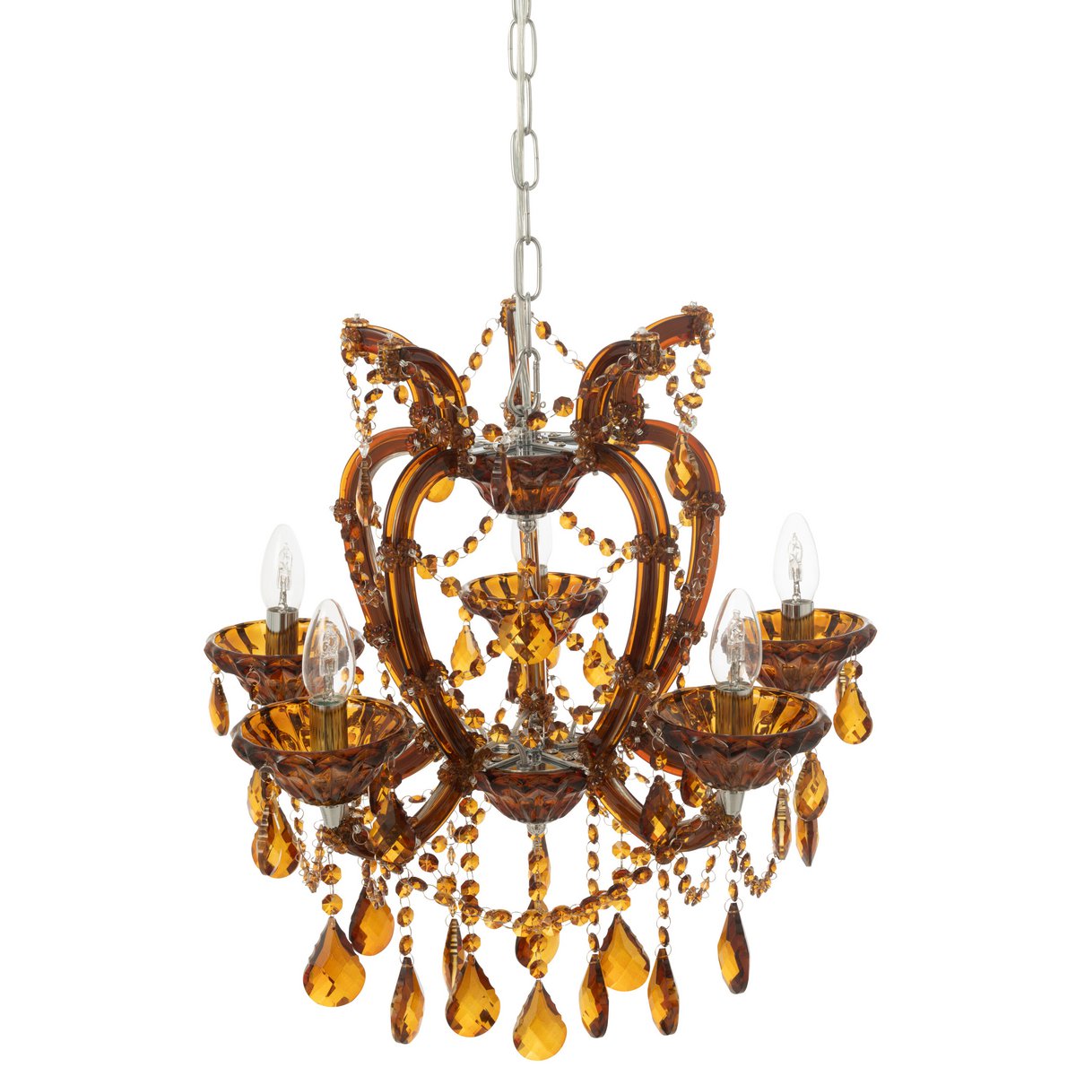 Lampe à suspension J-Line Kand Antique dans un intérieur élégant.