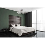LED Plafond Lampe "Festival" Ø 60 cm, Nickel Matt en métal et plastique, fermement construite - LEDS, ÉCLAIR