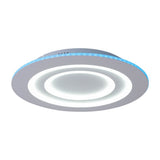 Plafond LED "Mirel" Ø 50 cm, 6 cm de haut, métal et plastique en blancs, LED intégrés, 2400 lm, dimmable, fonction CCT 3000-6500 K, changement de couleur RVB