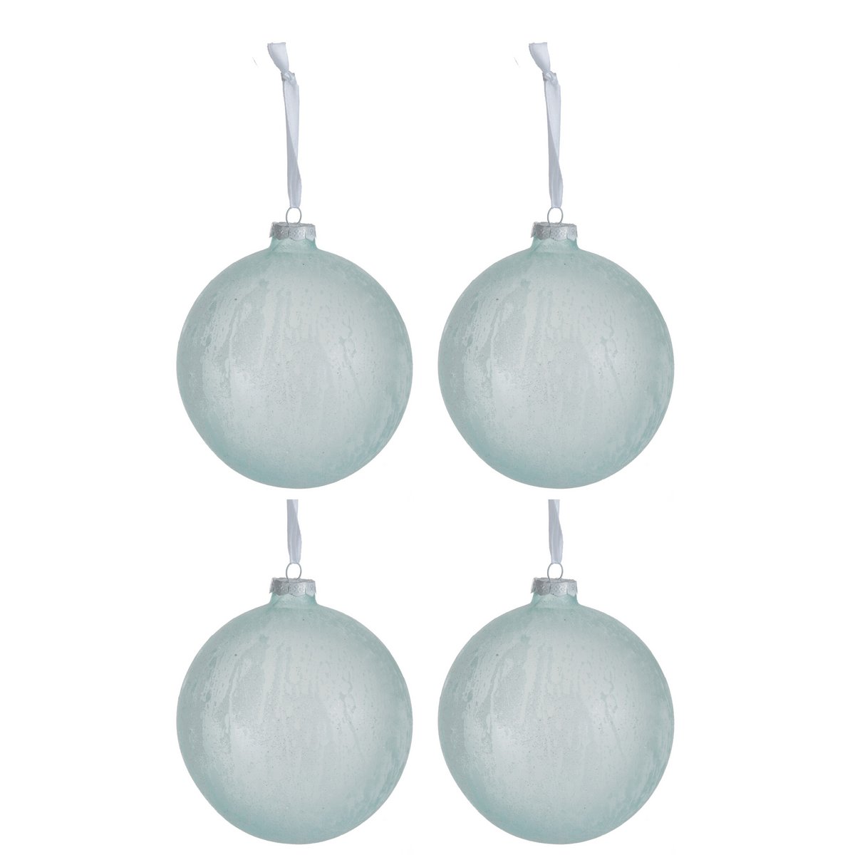 Boule de Noël J-Line en verre vert clair - élégante et festive