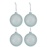 Boule de Noël J-Line en verre vert clair - élégante et festive