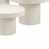 Table d'appoint Lux Blanc cassé