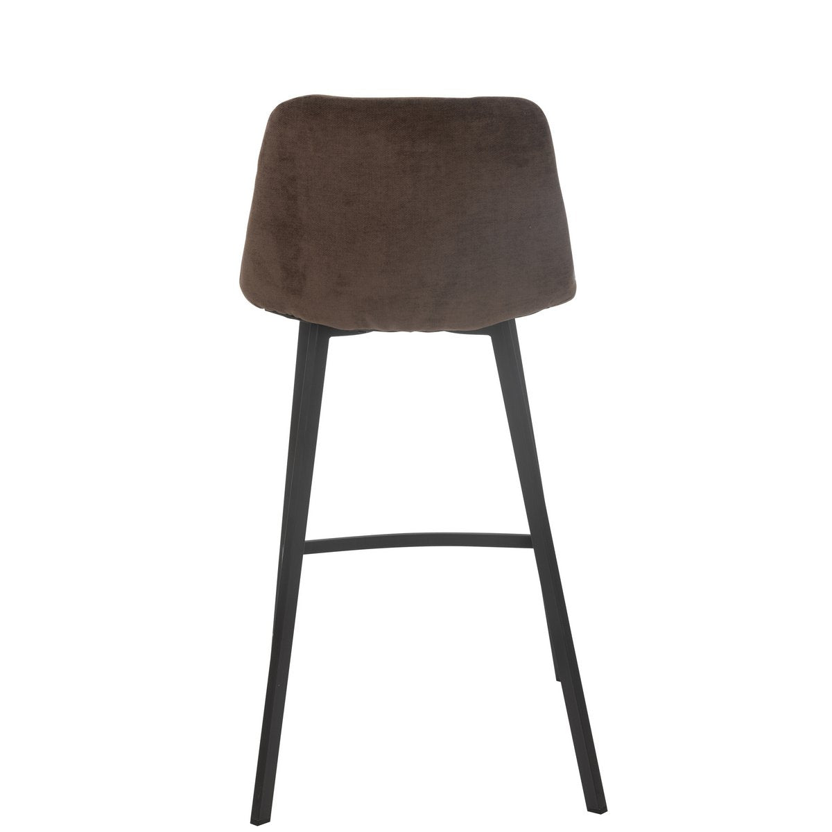 Vue arrière de la chaise de bar Kent en métal marron