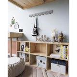 Gorillz Rounded Seven - Porte-manteau mural - 7 crochets pour porte-manteaux - Gris