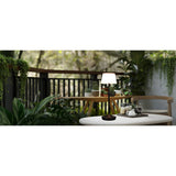 LED "Emmi" pour l'extérieur et à l'intérieur, lampe de table en métal et en plastique, avec des LED fermement construites, lampe à table à LED pour le balcon, la terrasse, le jardin, le salon, le jardin d'hiver, environ.