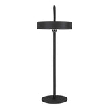 Lampe de table de batterie LED magnétiquement "Ella" pour l'extérieur et à l'intérieur, en métal et en plastique en noir, 35 cm de haut