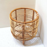 Support pour plantes en rotin, support pour pot de fleurs, MALANG beige