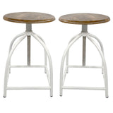 Tabouret pivotant ensemble de 2 pièces tabouret de bar tabouret chaise pivotante réglable en hauteur Liverpool bois métal cadre