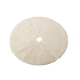 J-Line Jupe Sapin de Noël Ronde Polyester Blanc