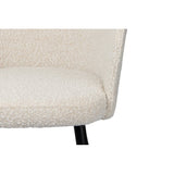 Fauteuil à oreilles blanc perle (Lot de 2)