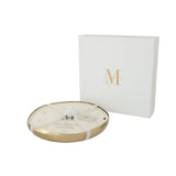 Bougie parfumée J-Line M-Chic, détails du design en métal doré