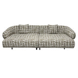 Détail du tissu beige du canapé Katmandou Amon