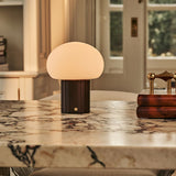 Lampe de table rechargeable Pieter marron foncé
