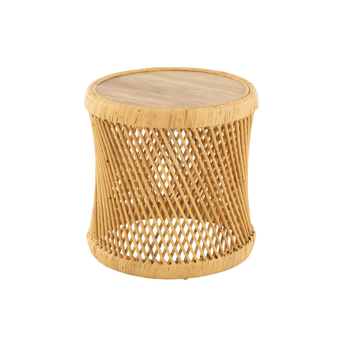 Table d'appoint J-Line avec accessoires de décoration