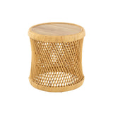 Table d'appoint J-Line avec accessoires de décoration