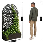 Support pour plantes à l'extérieur de Sapri Black