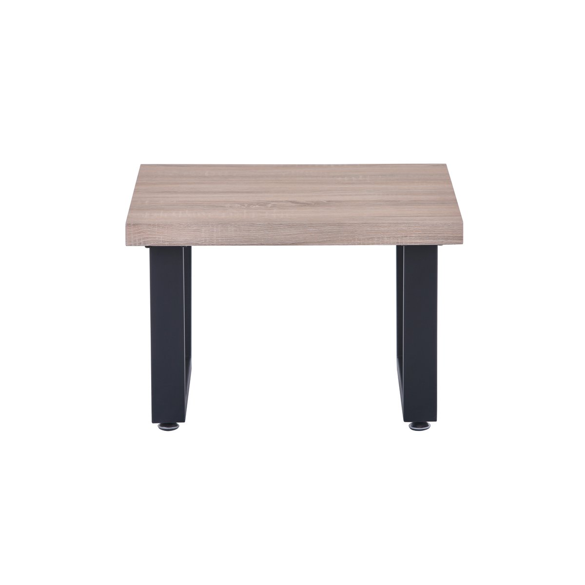 Vue de dessus de la table basse 60x60cm en chêne clair