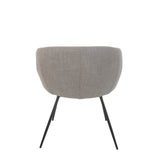 J-Line Chaise Wales Acier/Mousse Gris