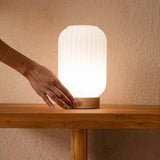 Lampe rechargeable Lilly marron clair