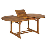 Table de jardin extensible en position 200 cm