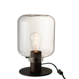 Lampe de table J-Line Kiyu en verre et métal, vue de face