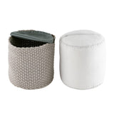 Selles mérinos pouf extérieur Ø40 H45cm Seat Pouf peut être rempli