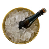 Bouteille refroidisseur à vin refroidisseur à 4 parties Métal Ø 29 cm Champagne refroidisseur Round Silver Gol Ice Skyhears Champagne