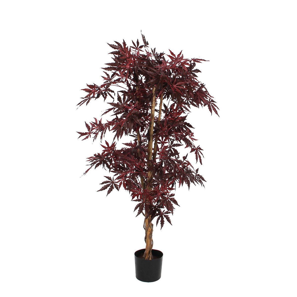 Plante artificielle Érable Rouge avec feuilles étoilées rouges