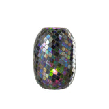 Lanterne J-Line Mosaic en verre violet, vue de face