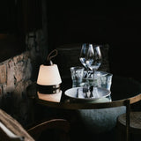 Lampe rechargeable Liv marron foncé