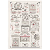 Torchon Étiquettes de vins Ecru 48 X 72