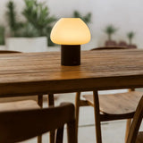 Lampe rechargeable en bois marron foncé Fynn