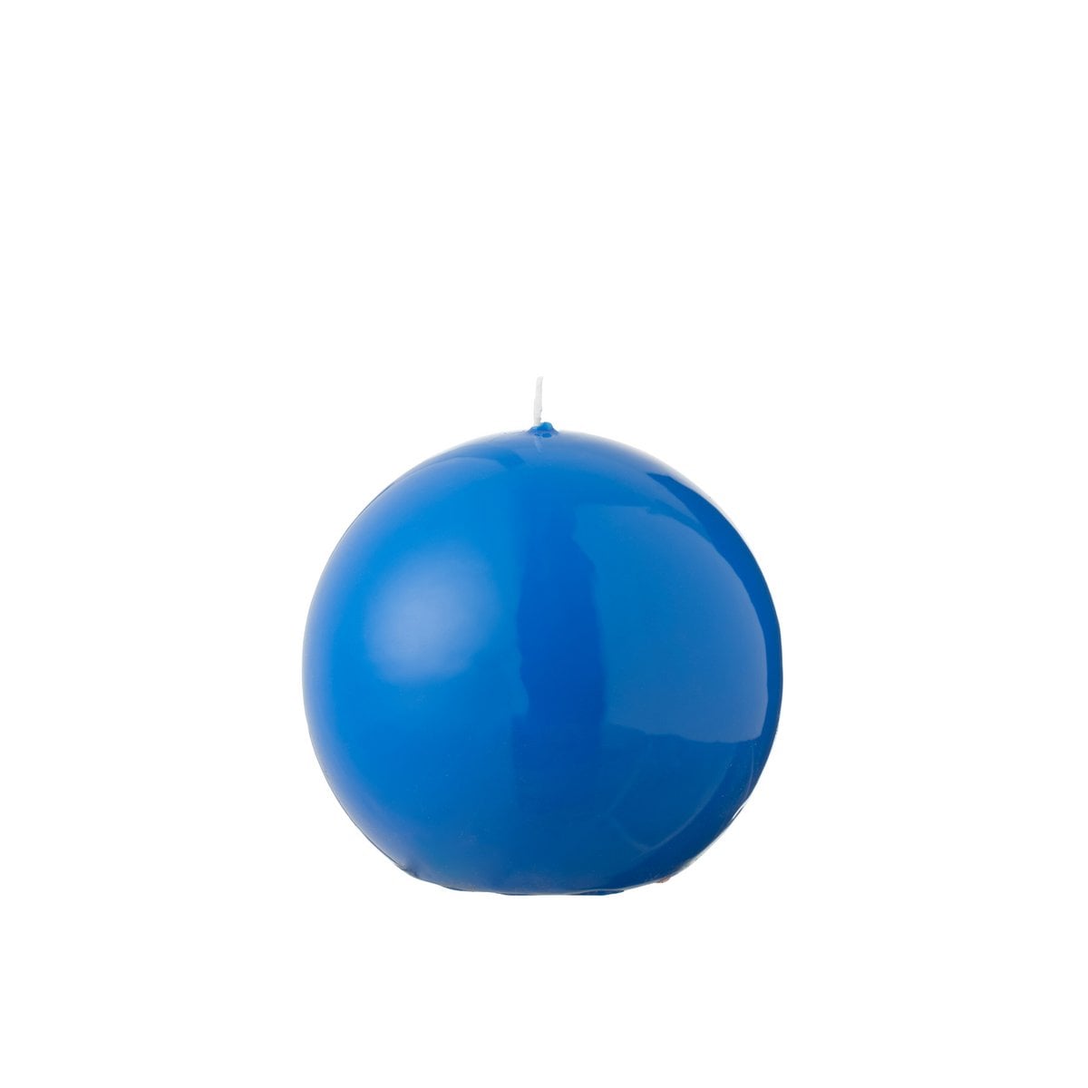 Bougie Boule Cire Fluo Bleu J-Line, ambiance chaleureuse et élégante.