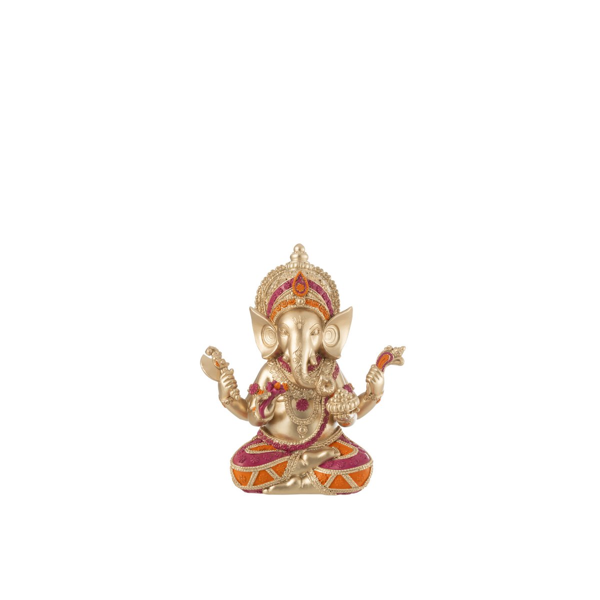 Figurine Ganesha en résine multicolore, décoration bohème chic