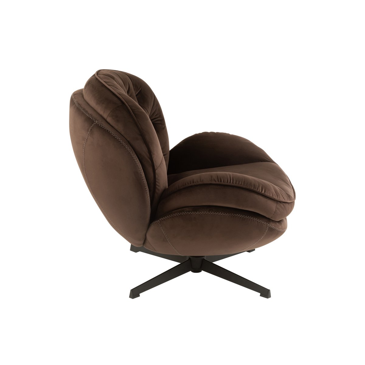 Canapé J-Line Relax marron, détail du textile