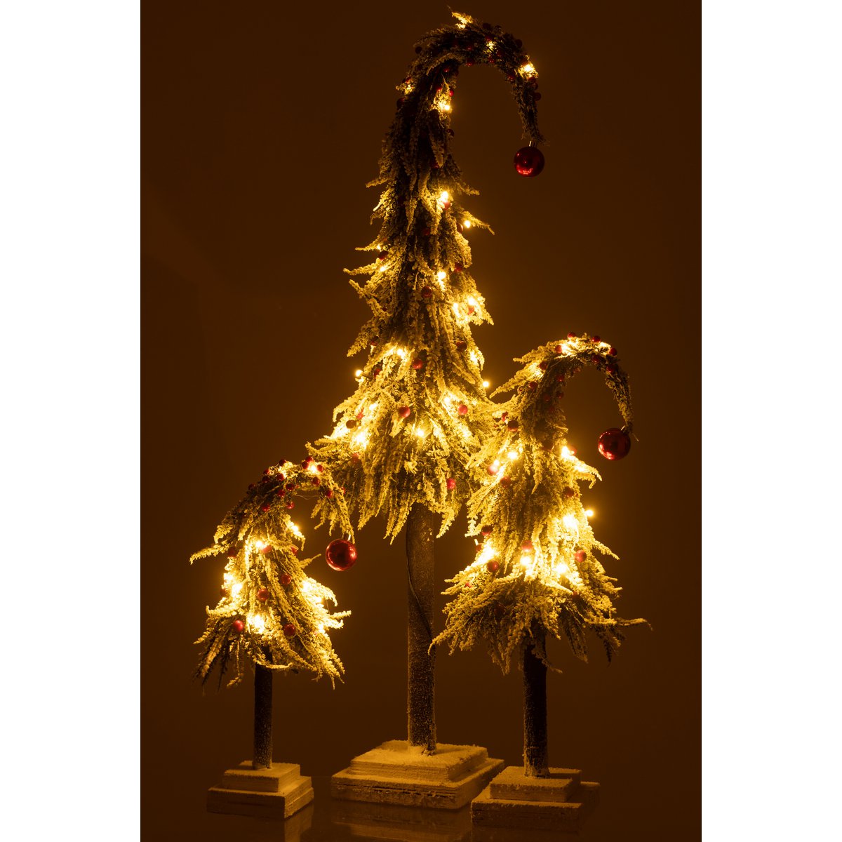 Chapeau de Sapin J-Line avec éclairage LED, mise en scène de Noël