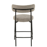Chaise de bar Bouclé J-Line dans un intérieur moderne