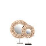 Vue de face du Miroir Mona J-Line, style bohème chic
