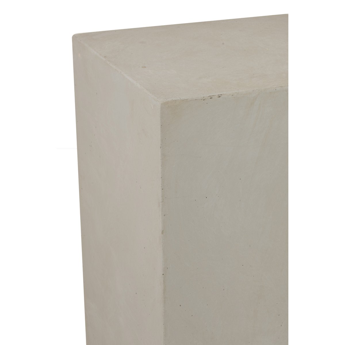 Plinthe J-Line Rectangle High en céramique beige, vue de face