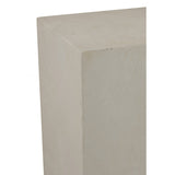 Plinthe J-Line Rectangle High en céramique beige, vue de face