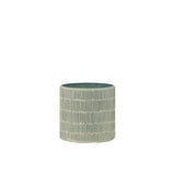 Lanterne J-Line Mosaic en verre gris, vue de face