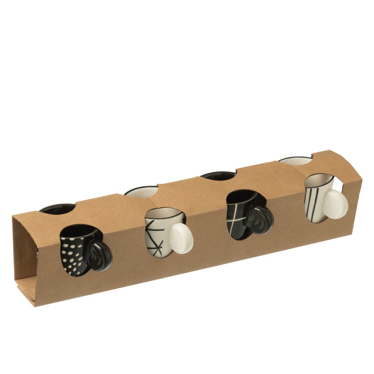 Coffret élégant de sachets à café J-Line sur une table moderne.