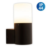 Lampe murale extérieure "torcia" 16,5 cm de haut, en métal et en plastique en noir, E27