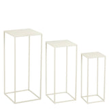 Set de tables d'appoint Quinty Blanc cassé - vue d'ensemble