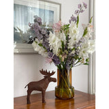 Vase en verre LUXE 9mm, couleur ambre : style design rétro TYLER 25