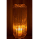 Vase J-Line jaune, détail du verre brillant