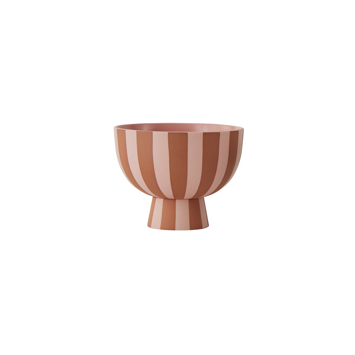 Mini bol Toppu en céramique caramel et rose, design élégant et moderne