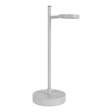 LED LED sans fil "Lupa", 45 cm de haut, en aluminium laqué (blanc) et en plastique blanc, un capteur tactile à LED intégré, dimmable.