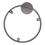 Plafond LED "Tristan", lampe à plafond métallique moderne et le plastique en vide en acier, les LED sont fermement installées. Avec environ. 58 cm Øthie Éclairage idéal pour le salon, la salle à manger ou la cuisine.
